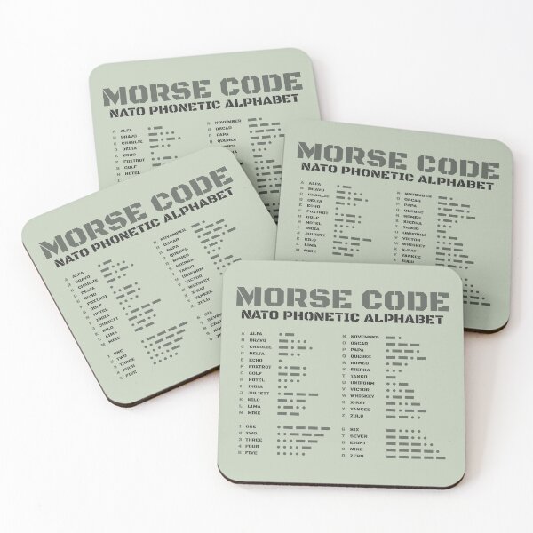 Item preview, International Morse Code NATO Phonetic Alphabet Military Chart designed and sold by AnnSign.