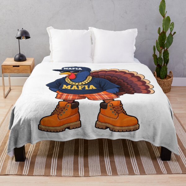 Item preview, Turkey Mafia Cool Hip Hop Bird Gold Chain Boots Thanksgiving designed and sold by MOHAMED.