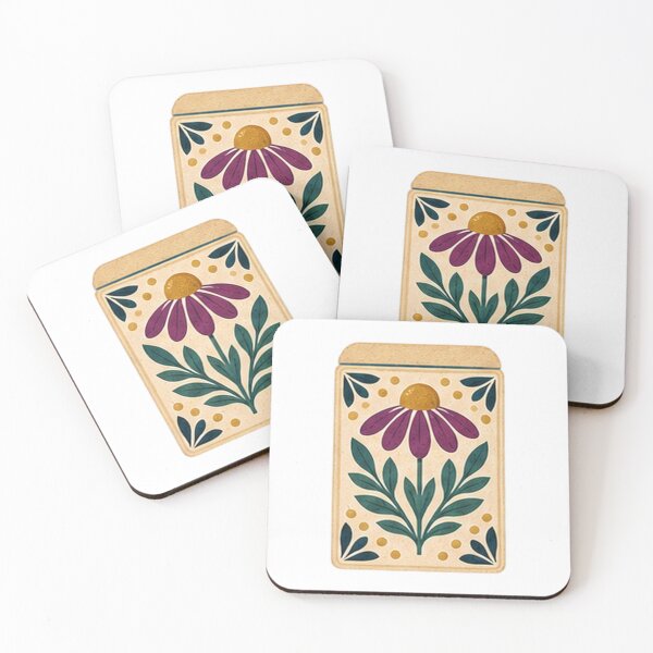 Item preview, Folk Coneflower Seed Packet designed and sold by H. Doucette Studio.