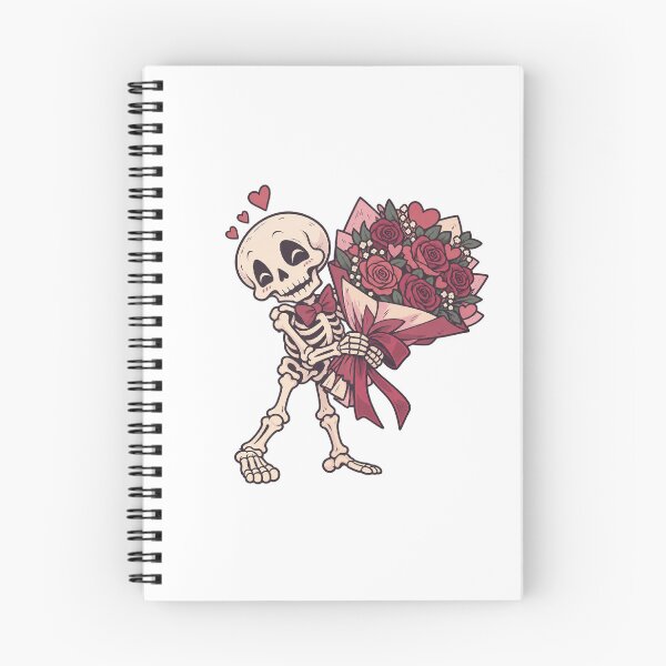 Item preview, Skeleton Holding a Valentine's Flower Bouquet designed and sold by Greemo03.