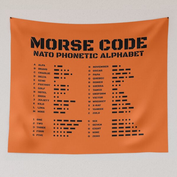 Item preview, International Morse Code NATO Phonetic Alphabet Signal Chart designed and sold by AnnSign.