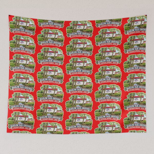 Item preview, Barlow Fairgrounds Covered Bridge - Americana designed and sold by gotucoveredart.