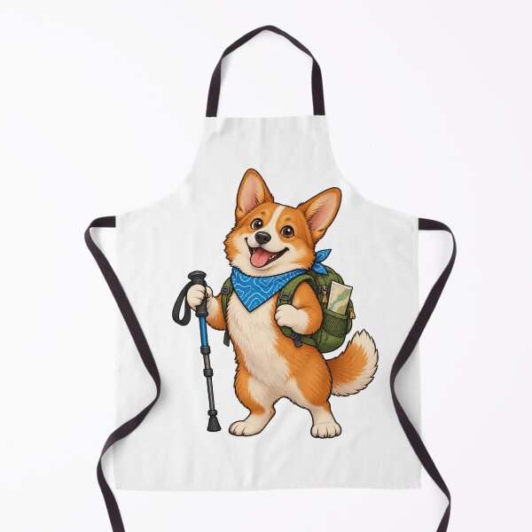 Item preview, Bixby – Hiking Corgi with Daypack and Trail Map designed and sold by CozyMigo.