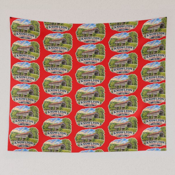 Item preview, Knowlton Covered Bridge - Americana designed and sold by gotucoveredart.