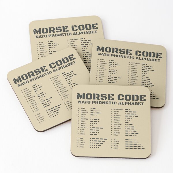 Item preview, Morse Code Alphabet NATO Military Communication Reference Chart designed and sold by AnnSign.