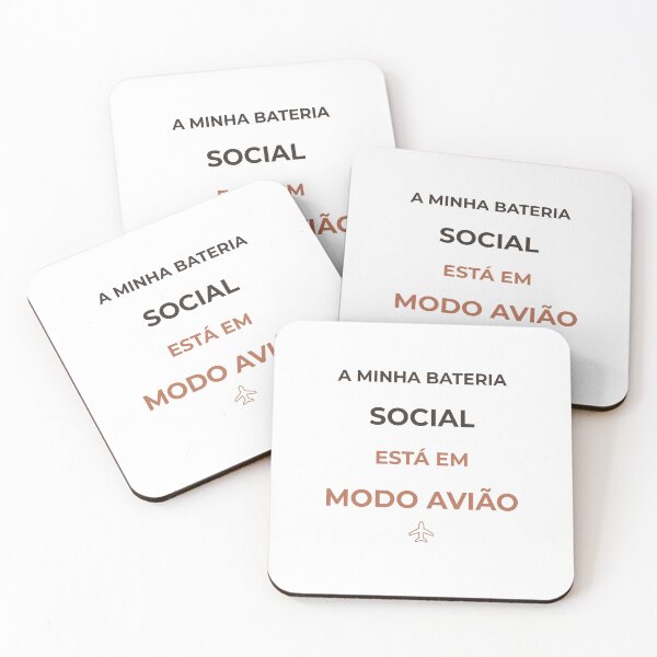 Item preview, A Minha Bateria Social Está em Modo Avião — Funny Introvert Design designed and sold by AmorEmFioStudio.