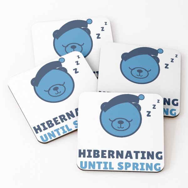 Item preview, Hibernating Until Spring Sleepy Bear Winter Tee designed and sold by sustainableme.