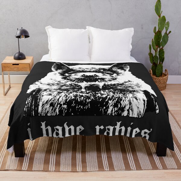 Item preview, I Have Rabies Bat Monochrome Graphic designed and sold by vynliazarthar.