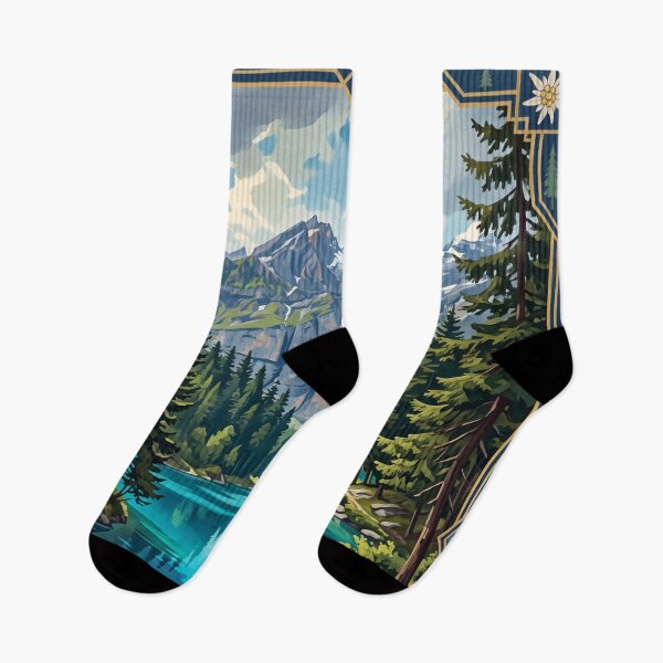 Item preview, Blausee Switzerland - Vintage Forest Lake designed and sold by Bomax121.