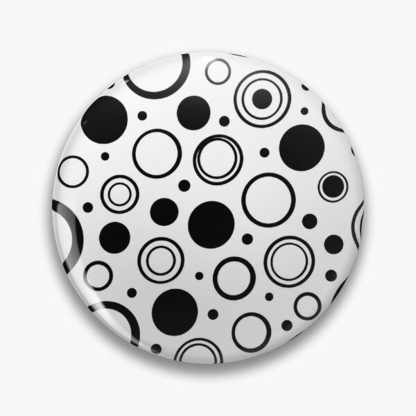 Item preview, Modern Black And White Abstract Circles Pattern designed and sold by ShivCraft Studio.