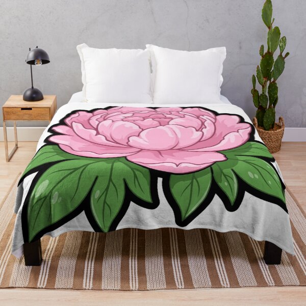 Item preview, Pretty Peony Sticker — Pink Peony Icon designed and sold by Stevercortinas.