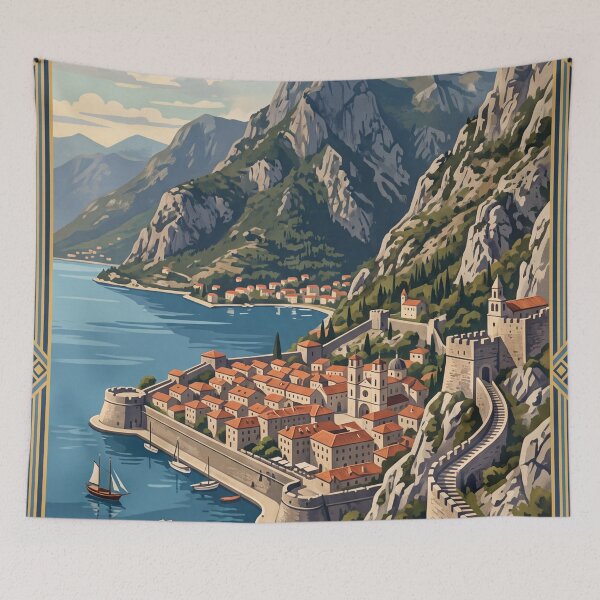Item preview, Kotor Montenegro - Vintage Bay and Old Town designed and sold by Bomax121.