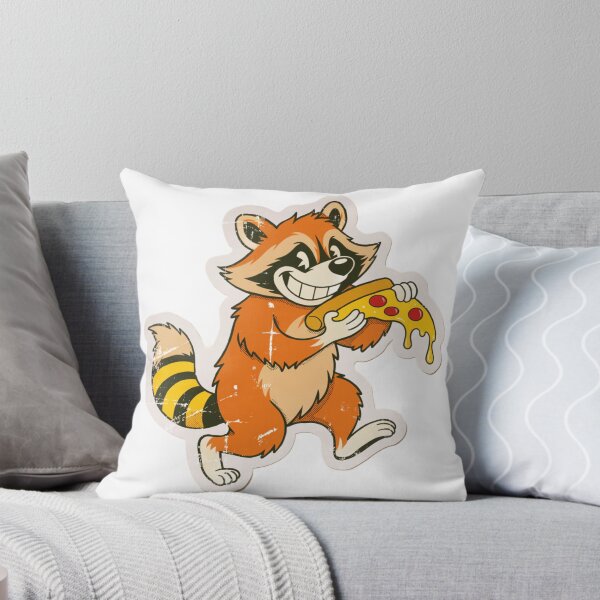 Item preview, Funny Cat Pizza Sticker – Vintage Cartoon Pizza Lover Cat designed and sold by Print culturee.