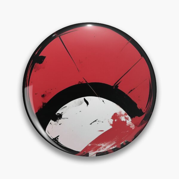 Item preview, Red Sun Uchiha Clan Symbol – Minimalist Red White Black Japanese Anime Inspired Art designed and sold by Dyan4.