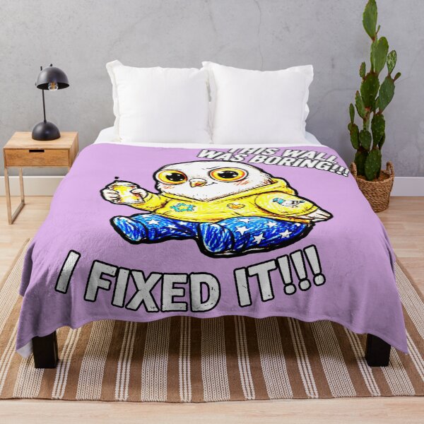 Item preview, Funny Graffiti Pigeon This Wall Was Boring I Fixed It designed and sold by AstronautMerch.