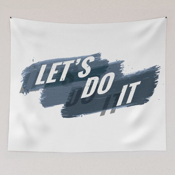 Item preview, Let's Do It – Motivational Brush Stroke Grunge designed and sold by Xtention Co..
