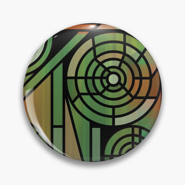 Item preview, Red and Green Stainglass Geometric Design designed and sold by JayMakesTiktok.