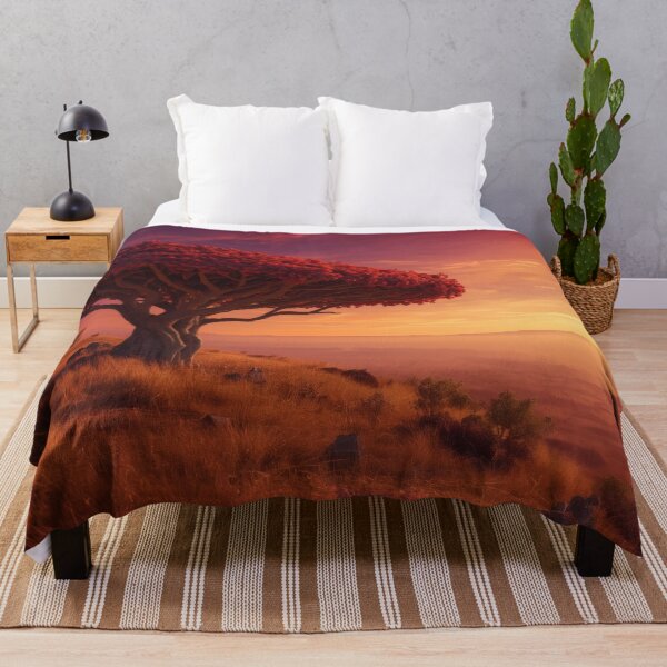 Item preview, Dragon Blood Tree On Golden Hilltop Sunset designed and sold by monkeybusiness.pt.