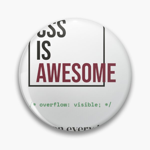 Item preview, CSS es genial - Chiste de desarrollador web de Overflow designed and sold by Rilindi.