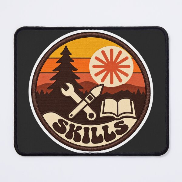 Item preview, Claude Skills Retro 70s Scout Merit Badge - Claude Code Agent Skills Sticker designed and sold by Stick Erify.