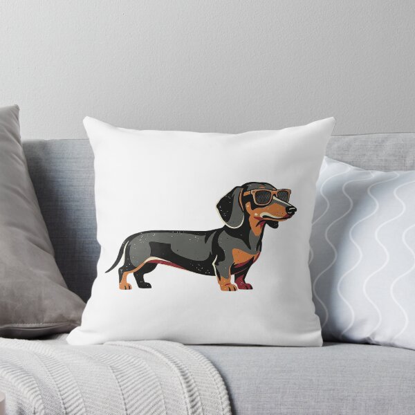 Item preview, Retro Cool Dachshund In Sunglasses - Vintage Wiener Dog Art designed and sold by The Red Lime.