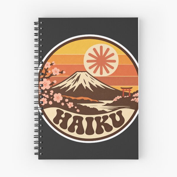 Item preview, Claude Haiku Retro 70s Sunset Badge - Mount Fuji Anthropic AI Model Sticker designed and sold by Stick Erify.