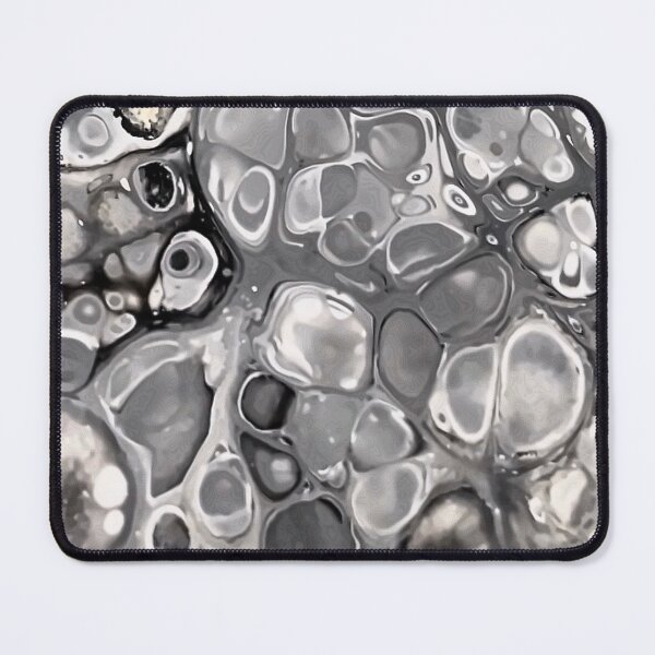 Item preview, Modern acrylic print - Abstract gray cells | pouring fluid art designed and sold by AXartelier-shop.