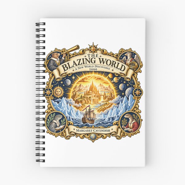 Item preview, The Blazing World — Margaret Cavendish 1666 Celestial Map designed and sold by Past in Threads.