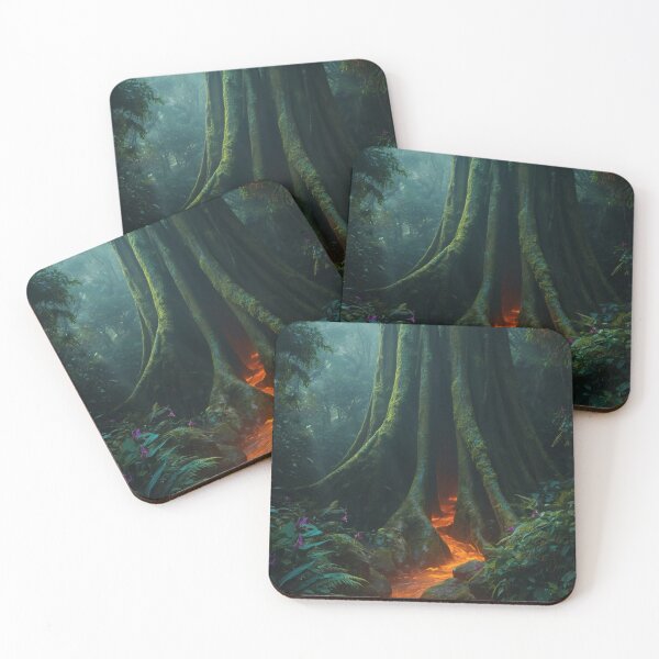 Item preview, Massive Jungle Tree With Glowing Lava Stream designed and sold by monkeybusiness.pt.