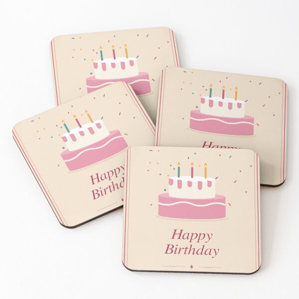Item preview, Happy Birthday Cake with Candles Cute Birthday Card designed and sold by Wilhelmina-Art.
