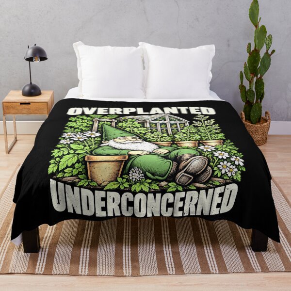 Item preview, Overplanted Underconcerned Gardening Gnome Humor designed and sold by elderberry.