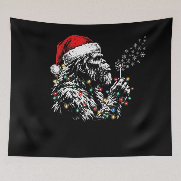 Item preview, Santa Bigfoot Christmas Tree Funny Xmas Sasquatch designed and sold by stershopepie.