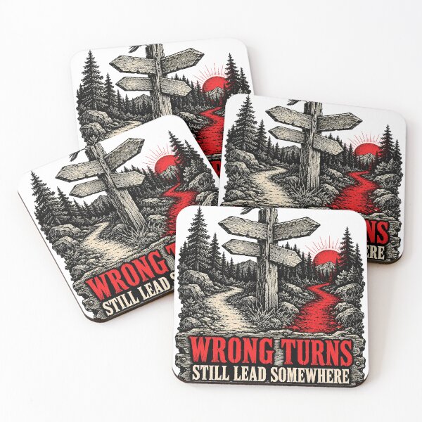 Item preview, Wrong Turns Still Lead Somewhere - Recovery Signpost Art designed and sold by 4th Dimension Disorder.