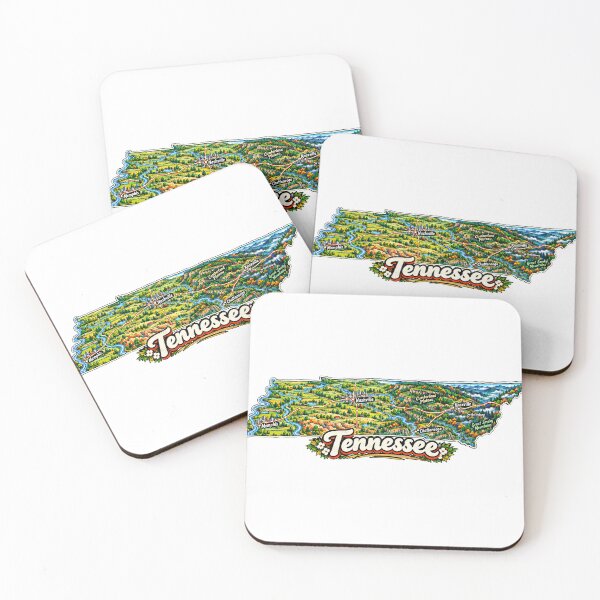 Item preview, Hand Drawn Tennessee Travel Souvenir Landmark Gift designed and sold by MichaeIRellov.