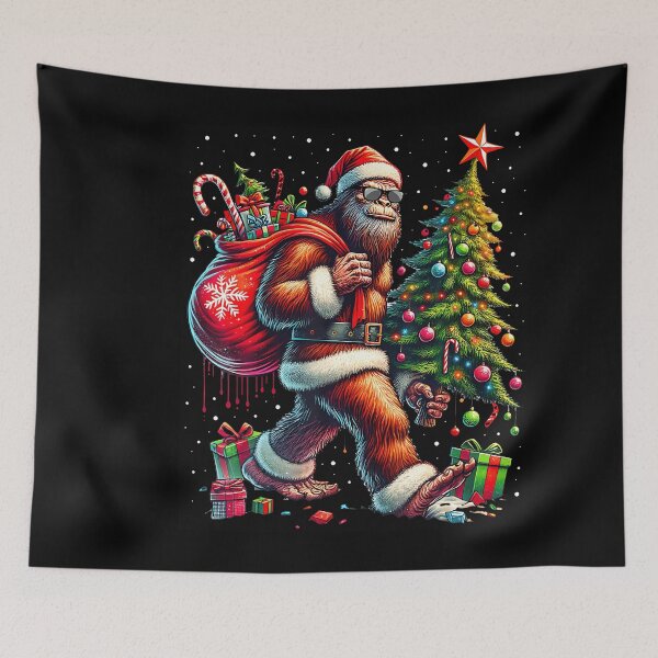 Item preview, Santa Bigfoot Christmas Tree Lights Funny Xmas designed and sold by stershopepie.