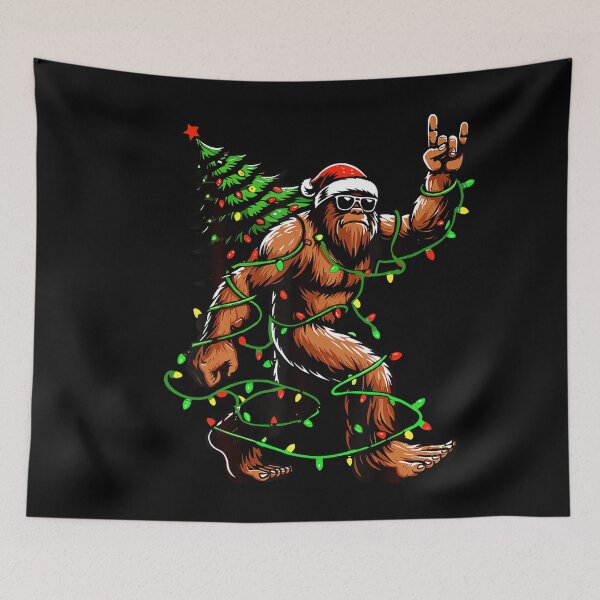 Item preview, Santa Bigfoot Christmas Tree Lights Funny Xmas designed and sold by stershopepie.