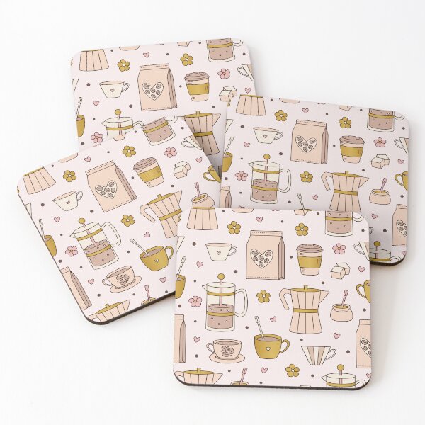 Item preview, Coffee seamless pattern, boho items designed and sold by OM-lova.