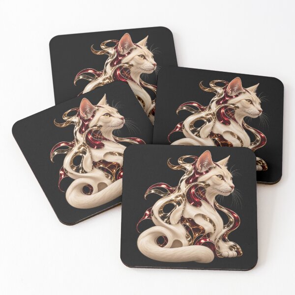 Item preview, Ivory Cat Metamorphosis Organic Surrealism designed and sold by Anyshca.