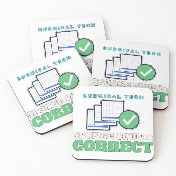 Item preview, Sponge Count Correct Funny Surgical Tech Gift designed and sold by ArtfulPixel.