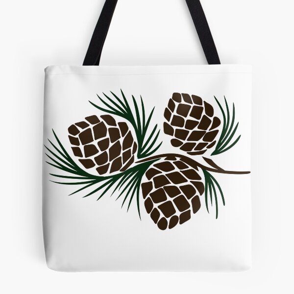 Item preview, Pine Cones and Needles Branch — Rustic Winter Botanical Vector Art designed and sold by LYAN-STORE.