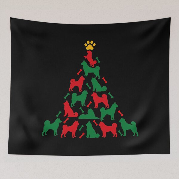 Item preview, Funny Akita Dog Christmas Tree Paw Xmas Mom Dad designed and sold by FurryHavenPH.