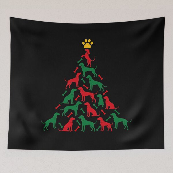 Item preview, Funny American English Coonhound Dog Christmas Tree Paw Xmas Mom Dad designed and sold by FurryHavenPH.