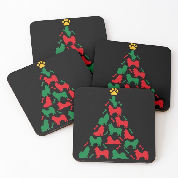 Item preview, Funny American Eskimo Dog Christmas Tree Paw Xmas Mom Dad designed and sold by FurryHavenPH.