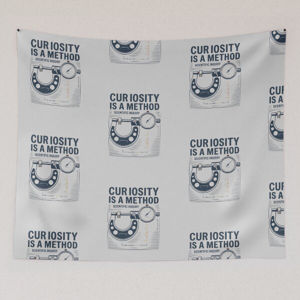 Item preview, Curiosity Is a Method Scientific Inquiry Art designed and sold by Amr Darwish Graphic designer.