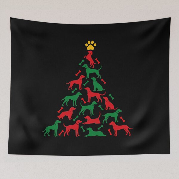 Item preview, Funny American Foxhound Dog Christmas Tree Paw Xmas Mom Dad designed and sold by FurryHavenPH.