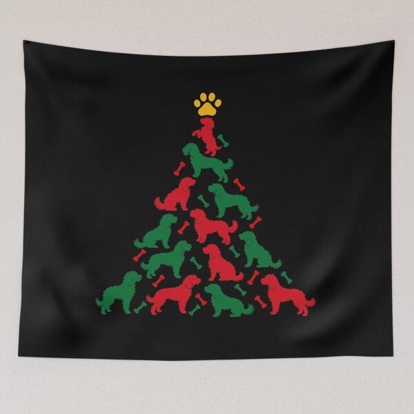 Item preview, Funny Aussiedoodle Dog Christmas Tree Paw Xmas Mom Dad designed and sold by FurryHavenPH.