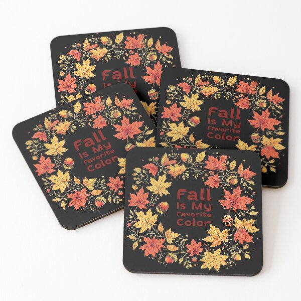 Item preview, Fall Is My Favorite Color - Autumn Leaves Wreath & Quote Seasonal Art designed and sold by emiliacreations.