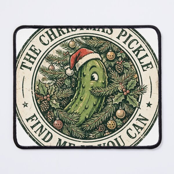 Item preview, The Christmas Pickle Find Me If You Can – Funny Pickle Ornament Tradition Badge designed and sold by CozyCornerDesigns.