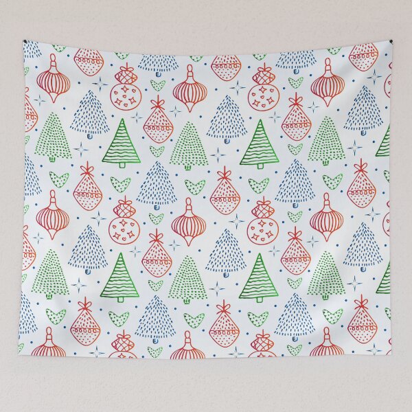 Item preview, Colorful gradient Christmas seamless pattern designed and sold by OM-lova.