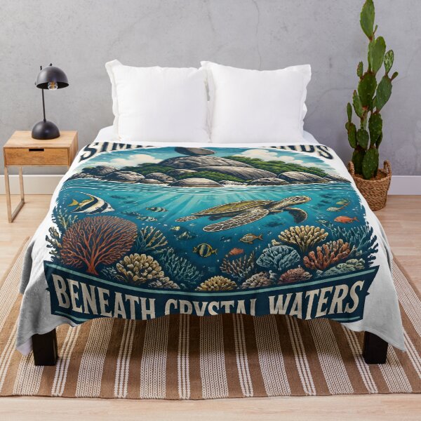 Item preview, Similan Islands Thailand Vintage Diving Graphic designed and sold by Spirit of Siam.